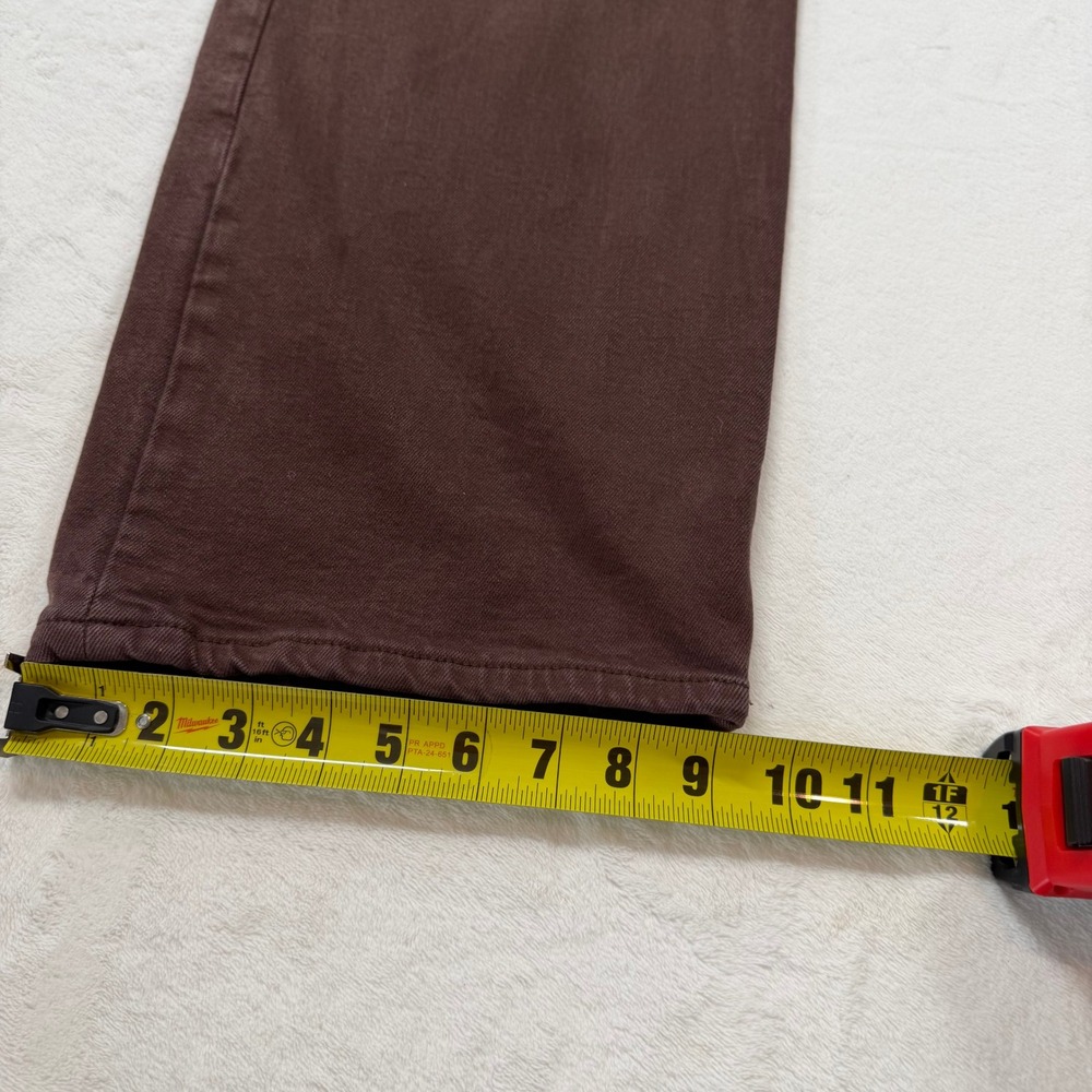 Primark Women's Wide Leg Jeans in Chocolate Brown - Picture 11 of 14